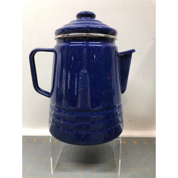 Coleman 9 cup Enamelware Coffee Percolator #802B709 Camping - Picture 3 of 7